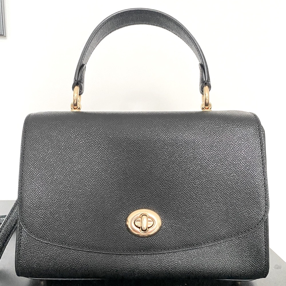 Coach Tilly Top Handle Satchel Shoulder Bag Leather